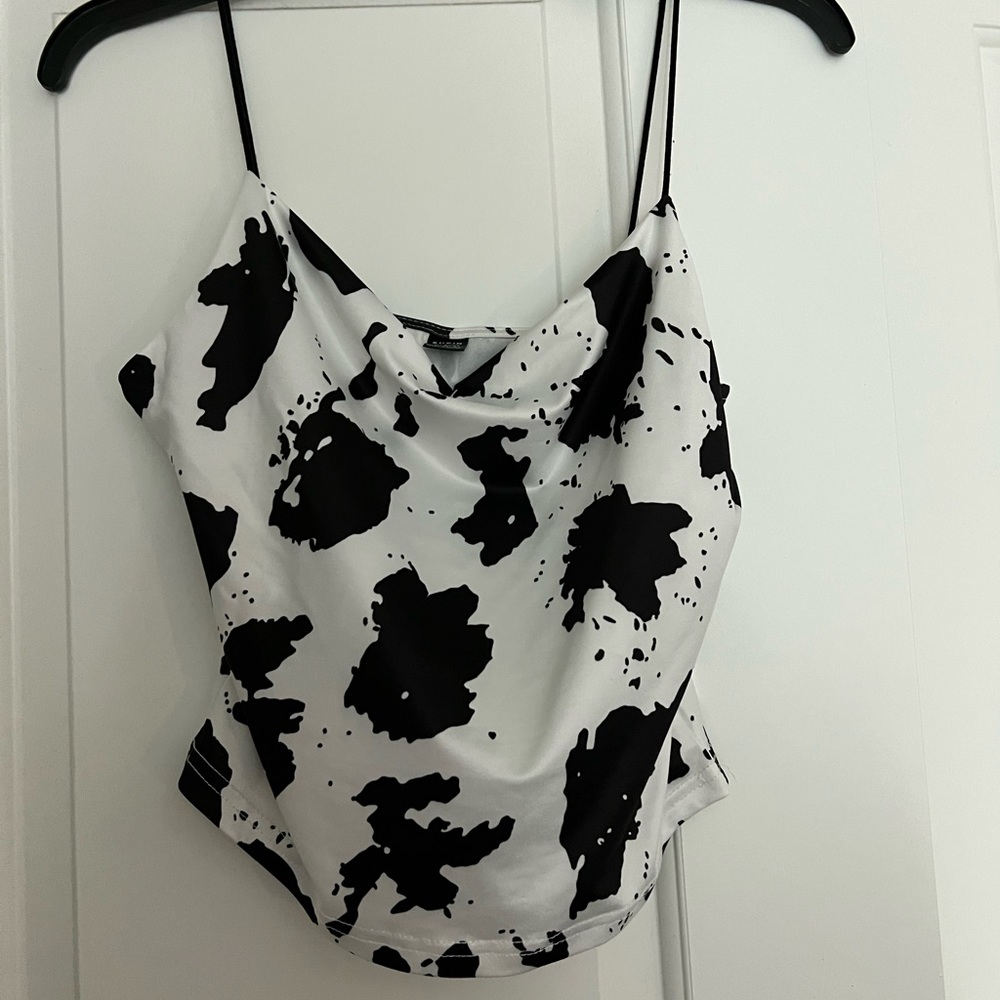 Cow Print Cami Top